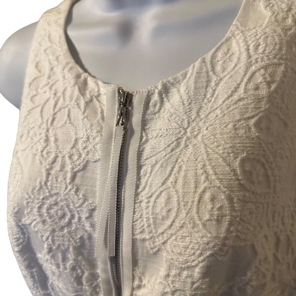 Leifsdottir exposed front zip white dress size 0 - Picture 7 of 7